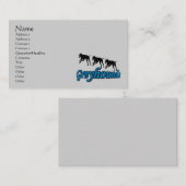 Greyhounds, die eine Tierausweis-Silhouette verwen Visitenkarte (Vorne/Hinten)