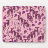 Greyhounds Garden Artwork Greyhound Rose Mousepad (Vorne)