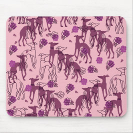 Greyhounds Garden Artwork Greyhound Rose Mousepad