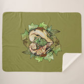 Greyhounds Heart Fawn Brindle Greyhound Sherpadecke (Vorderseite (Horizontal))