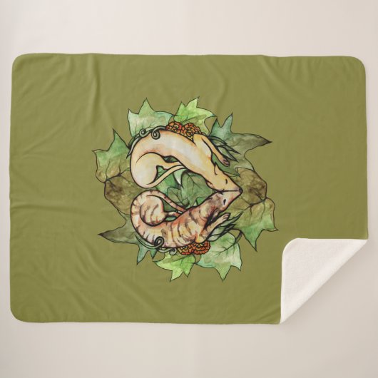 Greyhounds Heart Fawn Brindle Greyhound Sherpadecke (Vorderseite (Horizontal))