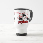 Greyhounds Hearts Dog Lover Personalisiert Reisebecher (VorderseiteRechts)
