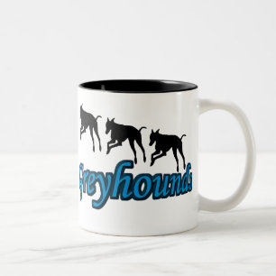 Greyhounds-Hund Lover laufen Zweifarbige Tasse