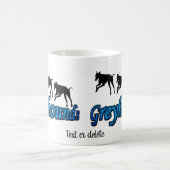 Greyhounds Hund Lover Personalisiert laufen Kaffeetasse (Mittel)