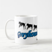 Greyhounds Hund Lover Personalisiert laufen Kaffeetasse (Links)