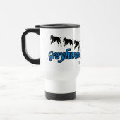 Greyhounds Hund Lover Personalisiert laufen Reisebecher (Links)