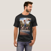Greyhounds playing basketball T-Shirt (Vorne ganz)