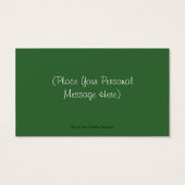 Greyhounds Sleigh Christmas Holiday Gift Card Tag (Rückseite)