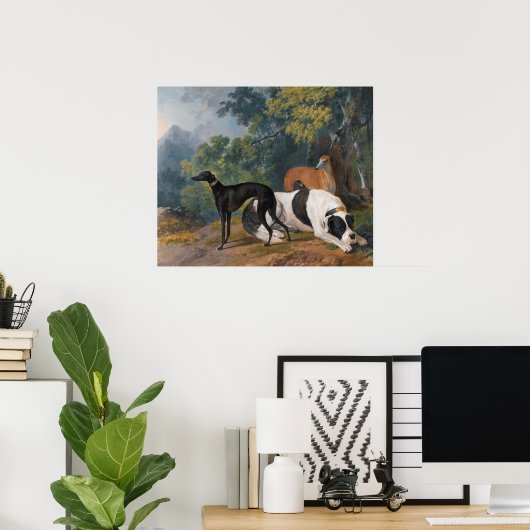 Greyhounds und Mastiff von Sawrey Gilpin Poster (Heimbüro)