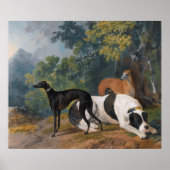 Greyhounds und Mastiff von Sawrey Gilpin Poster (Vorne)