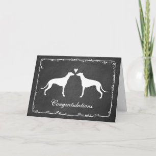 Greyhounds Wedding Glückwunsch Karte