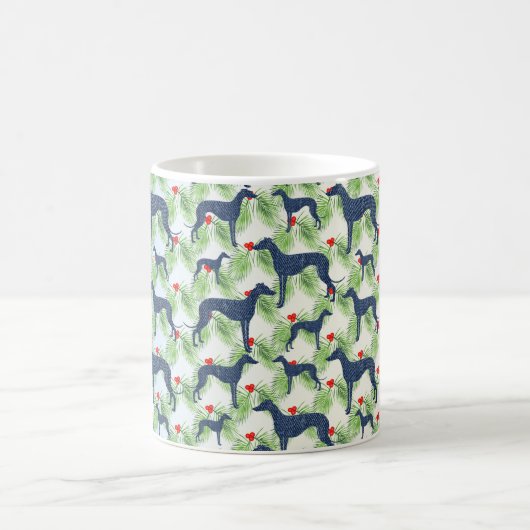 Greyhounds Weihnachten Kaffeetasse (Mittel)