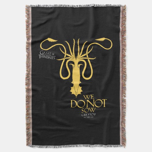 Greyjoy Sigil - Wir säen nicht Decke (Vorderseite Vertikal)