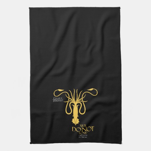 Greyjoy Sigil - Wir säen nicht Geschirrtuch (Vertikal)
