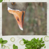 Greylag Swan Goose Cross Küchentuch (Gefaltet)