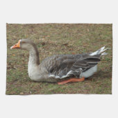 Greylag Swan Goose Cross Küchentuch (Horizontal)