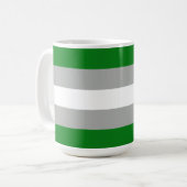Greyromantische Stolperflagge Kaffeetasse (Vorderseite Links)