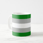 Greyromantische Stolperflagge Kaffeetasse (Vorderseite Links)