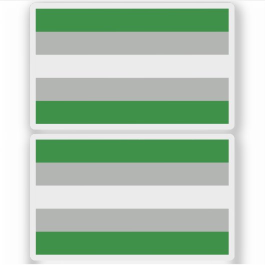 Greyromantischer Stolz Aufkleber (Vorderseite)