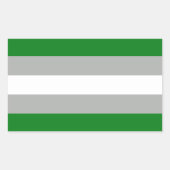 Greyromantischer Stolz Rechteckiger Aufkleber (Vorderseite)