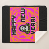 Greys New Year Greetings Medium Sherpa Blanket Sherpadecke (Vorderseite (Horizontal))