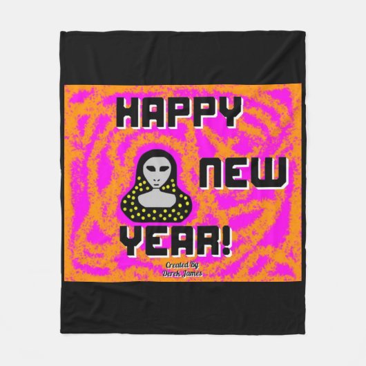 Greys New Year wünscht Medium Fleece Blanket (Vorderseite)