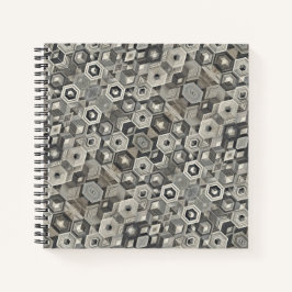Greyscale Geometrie Notizblock