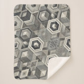 Greyscale Geometrie Sherpadecke (Vorderseite)