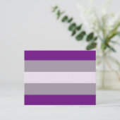 Greysexual Stolperflagge Postkarte (Stehend Vorderseite)