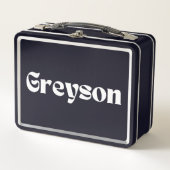 Greyson Metall Brotdose (Vorderseite)