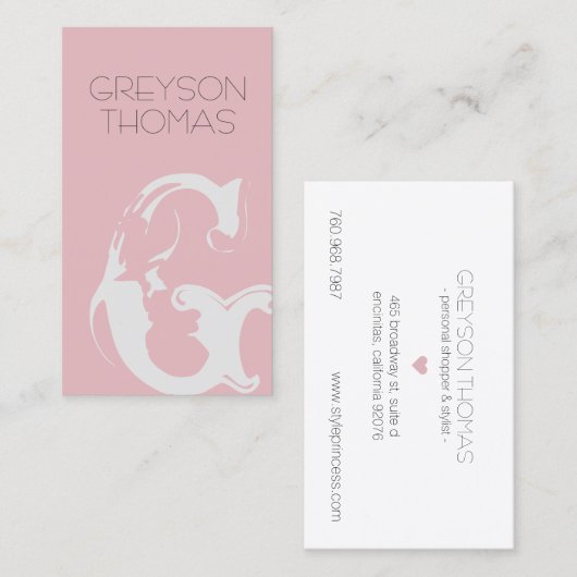 Greyson Visitenkarte (Vorne/Hinten)