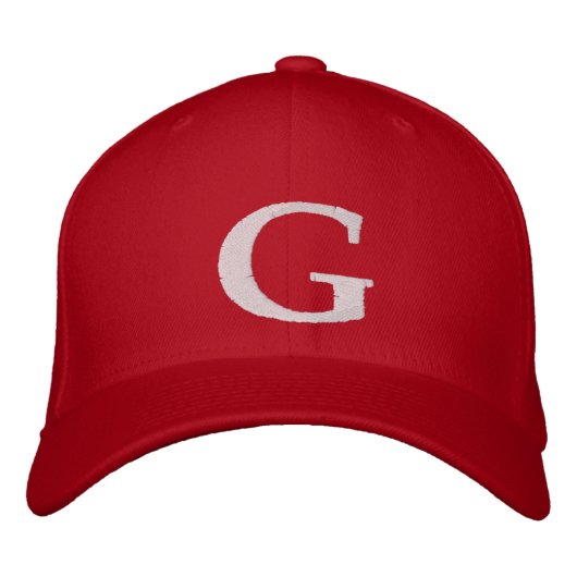 Greyson's Red Hat ___________ Bestickte Baseballkappe (Vorderseite)