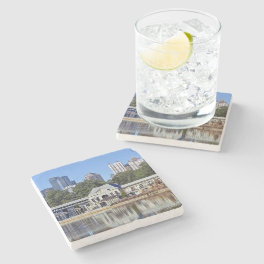 Greystone Piedmont Park Atlanta Marble Untersetzer (Seitenansicht)