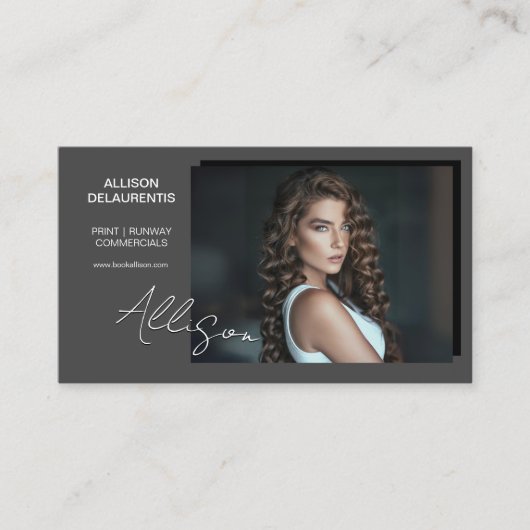 Greystone Talent Visitenkarte | Mini Comp Card (Vorderseite)