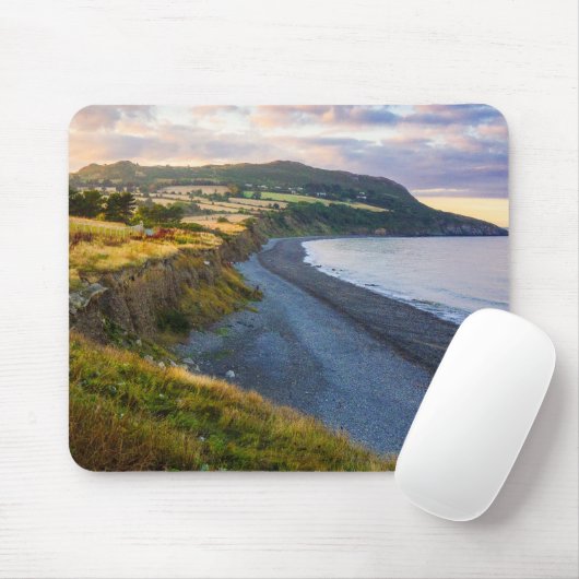 Greystones South Beach Coastal View Mousepad (Mit Mouse)
