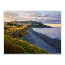 Greystones South Beach Coastal View Poster