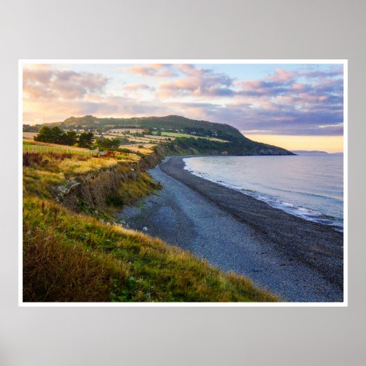 Greystones South Beach Coastal View Poster (Vorne)