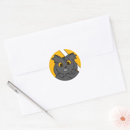 Greystripe Round Sticker (Umschlag)