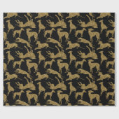 Greyt Glitzer Look Greyhounds Geschenkpapier (Flach)