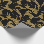 Greyt Glitzer Look Greyhounds Geschenkpapier (Ecke)