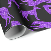 Greyt Glitzer Look Greyhounds Geschenkpapier (Rolleneckpunkt)