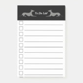 Greyt Greyhound Do List Post-it Klebezettel (Vorderseite)