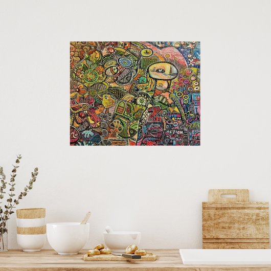 GRFAFITTI-MY WORLD POSTER (Küche)