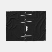 Grhopper Heartbeat Gift For Men Women Katydid Love Fleecedecke (Vorderseite (Horizontal))