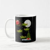 Grhopper Santa Sleigh Flying Funny Magical Christm Kaffeetasse (Links)