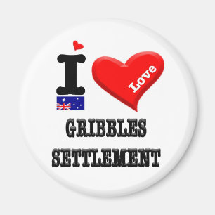 GRIBBLES SETTLEMENT - I-Liebe Magnet
