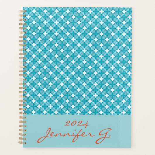 Grid and Stars Gingham Muster 2 Planer (Vorderseite)