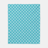 Grid and Stars Gingham Pattern Fleecedecke (Vorderseite)