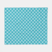 Grid and Stars Gingham Pattern Fleecedecke (Vorderseite (Horizontal))
