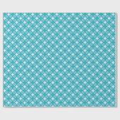Grid and Stars Gingham Pattern Geschenkpapier (Flach)